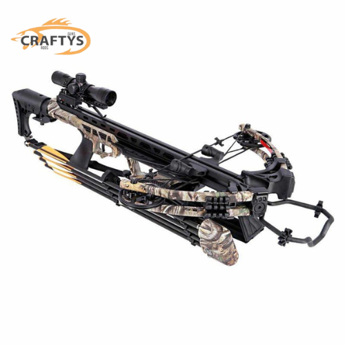 200lb, 405fps Compound Kraken Crossbow With 4×32 Duplex Reticle From M