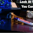 QUALITY Security, UV, Permanent, Bullet Tip Marker Pen + 51 UV LED Torch PACKAGE