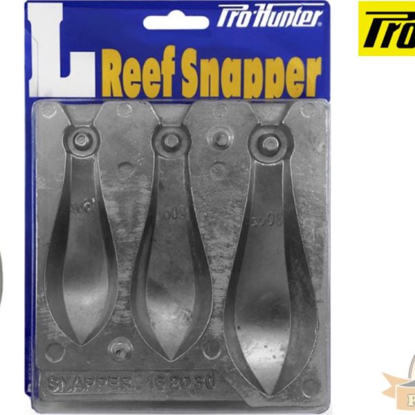 Reef Sinker Snapper Lead SNAPPER 4, 6, 8, 10 12 Oz (Reef Bomb