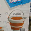 Impact Gel Ball Collapsible Bucket With Water Drain