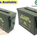 .30 or .50 Cal Lockable Ammunition Tin - 100% NEW Product