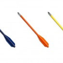 Pistol Crossbow Replacement Bolts - ABS 6.5" Assorted Colours - Metal Point