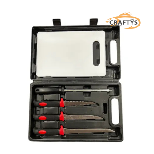 FILLET KNIFE SET WITH BOARD BOXED