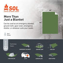 SOL Emergency Survival Blanket Heavy Duty - Green