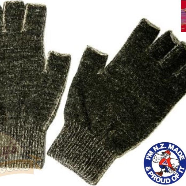 Fingerless Merino Possum Polyprop THERMADRY Gloves - Made in NZ
