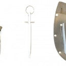 KnifeKut International 6" / 15cm Boning Knife, Steel & Leather Sheath 3 PCE