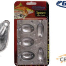 SPOON 1½, 2½, 3, 3½, 4 oz Sinker Lead Mould - Makes 5 Sinkers