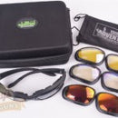 Polarised Anti-Dust Shooting, Motorcycle, Sporting 4 Interchangeable Lens Sunglasses Kit