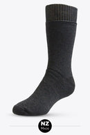 Mens All Black Merino Superfleece Sock