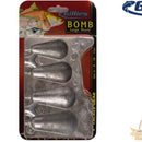 BOMB LARGE (Reef / Snapper) Combo Sinker Lead Mould - Makes 1 Each of 6, 8, 10 & 12oz Sinkers