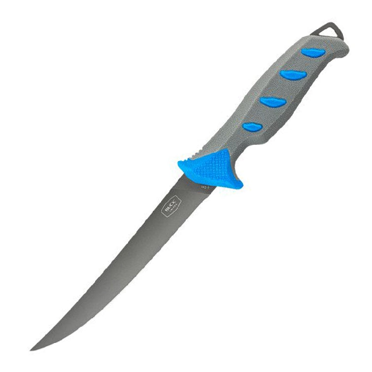 Buck 145 Hookset Fillet Knife 6" Blue/Gray Clam