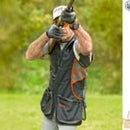 Beretta Sporting Vest Black and Orange - Sizes Small to 3XL