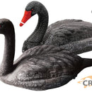 Black Swan Decoy 2 Piece Pack - 1 Upright, 1 Tilted Head 340mm Length Each