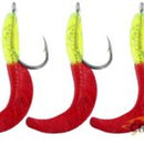 CDX Lures RIG-EM 7cm Rigs Scented Single Tail 'Orange Tails' - Gurnard Love-em!
