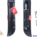 Skinning Knife With Flap Sheath - Strait - Leather, With Steel Holder - Made in NZ By Taurus