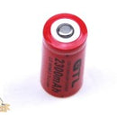 GTL CR123A, CR123A, LS 16340 Compatible Rechargeable 2300 mAh Li-Ion Battery
