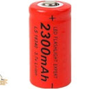 GTL CR123A, CR123A, LS 16340 Compatible Rechargeable 2300 mAh Li-Ion Battery