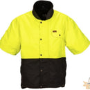 Hi-Vis Oilskin Vest With Sleeves - By Outback Trading Co.
