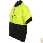 Hi-Vis Oilskin Vest With Sleeves - By Outback Trading Co.