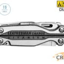 Leatherman Charge TTi Titanium LEATHER POUCH - Tool, 19 Tools in 1 - Made in USA