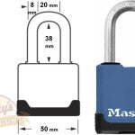 MasterLock Padlock - Excell 50x38x8mm - Security Rated 'ULTIMATE'