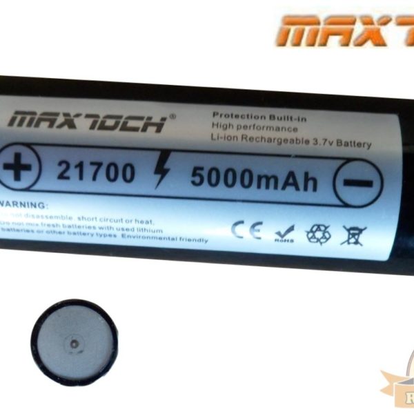 MaxToch 21700 5000mAh Lithium Ion Rechargeable Battery 3.7v - GENUINE MaxToch