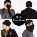 Black Thermal Fleece Neketai  / Scruff Tube Scarf - Neck Gaiter