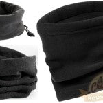 Black Thermal Fleece Neketai  / Scruff Tube Scarf - Neck Gaiter