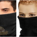 Black Thermal Fleece Neketai  / Scruff Tube Scarf - Neck Gaiter