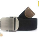 NOS Tactical Military Style Canvas Webbing Belt - 140cm x 3.8cm - BLACK or GREEN Unisex