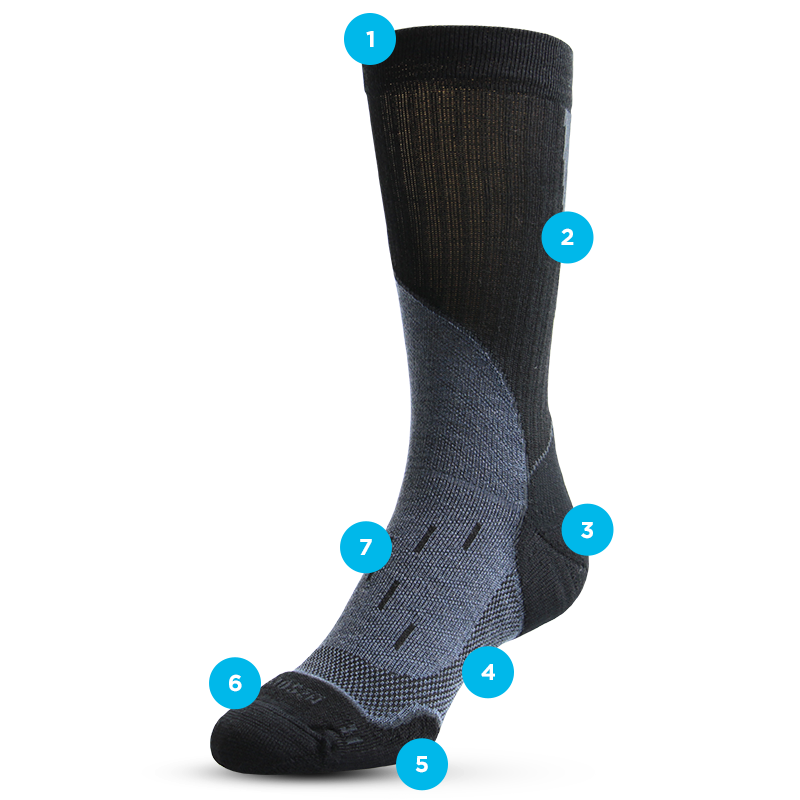 Unisex Merino Tec Light Hiker Sock