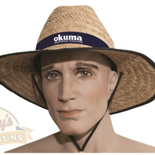 Okuma Straw Hat, Woven Straw Construction for Cooling
