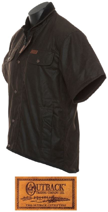 Oilskin Jacket / Sleeved Vest By Outback Trading Company Ltd,