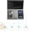 Precision Digital Scales 500g x 0.1g Reloading Powder Grain Jewellery Carat Black With 6 Weighing Modes