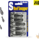 REEF SMALL (Bomb / Snapper) Combo Sinker Lead Mould - 2 x 1,  2 x 2, and 1 x 3 oz Sinkers