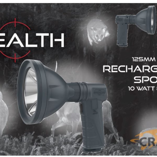 Rechargeable CREE T6 LED Spotlight 10 Watts, 850 Lumens - RED or WHITE Beam - USB