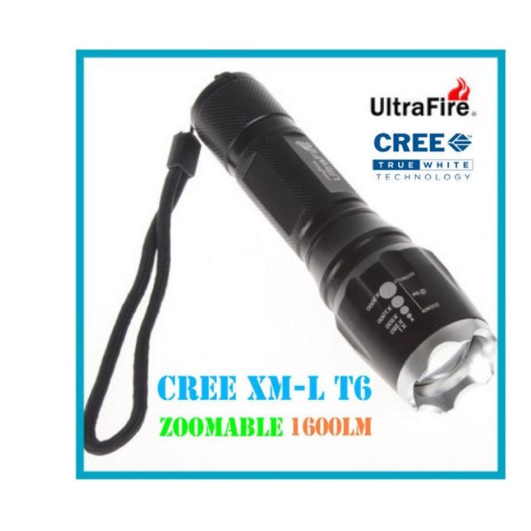Ultrafire 1600 Lumen 5 Mode LED Torch / Flashlight