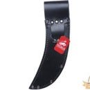 Skinning Knife, Curved With Flap - Leather, With Steel Holder - Made in NZ By Taurus