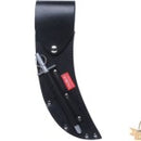 Skinning Knife, Curved With Flap - Leather, With Steel Holder - Made in NZ By Taurus