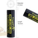 TrustFire 21700 3.7v 4000mAh 40A 14.8Wh Lithium Ion Rechargeable Battery With PCB