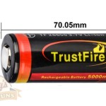 TrustFire 26650 Rechargeable Lithium Battery 5000mAh 3.7v
