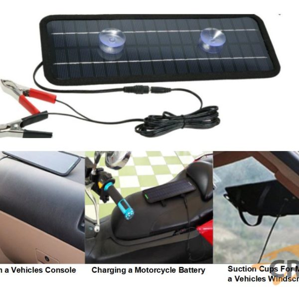 Solar Battery Trickle Charger 12 - 18 Volt 4.5w Solar Panel